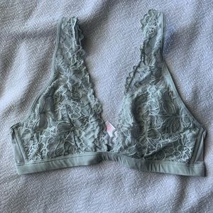 Gray lace bralette